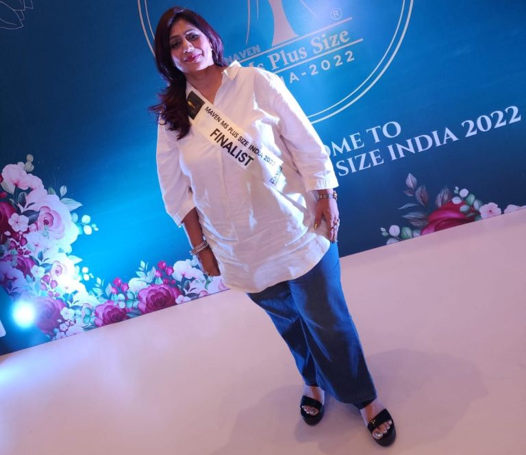 Astro Vastu Monica won the title of Miss Evergreen in Miss Plus Size Show 2022.