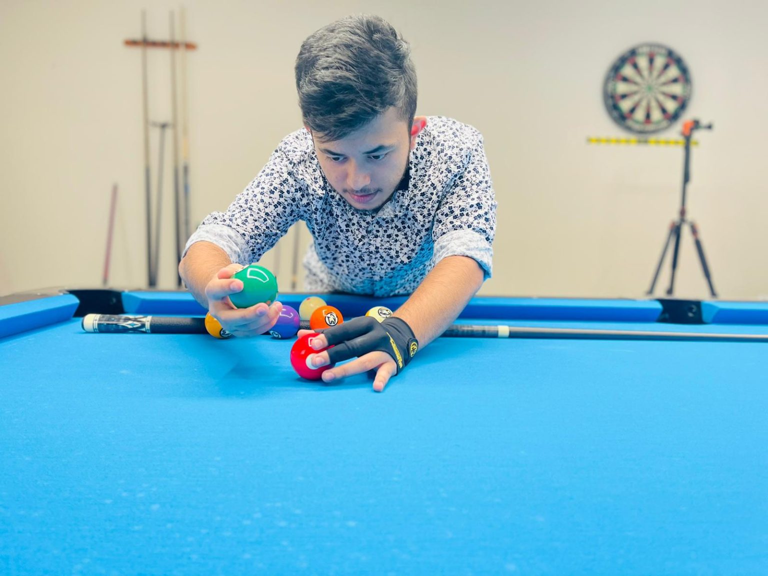 Making headlines for his trick shoots is Zahidul Islam