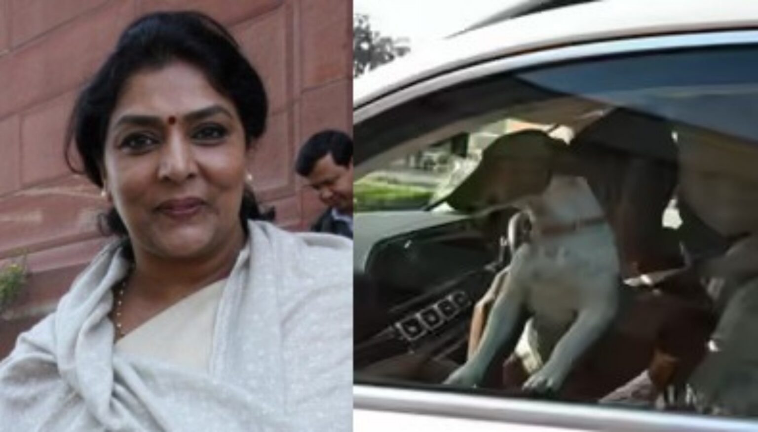 Congress leader Renuka Chowdhury, a Rajya Sabha MP, has been served a notice for breach of privilege for bringing a stray into the Parliament complex in her car and for allegedly making derogatory remarks against MPs.