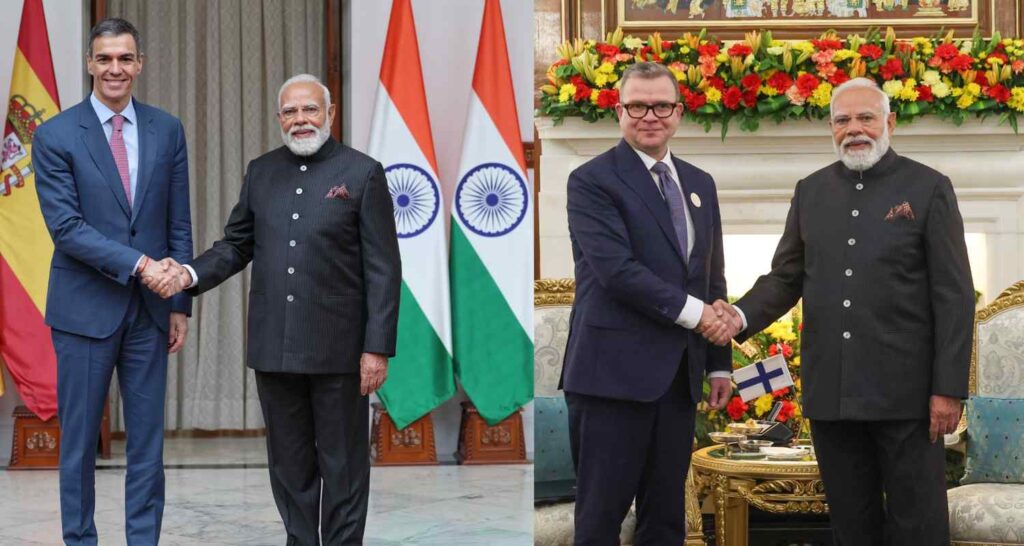 PM Modi forges ties with Finland, Spain