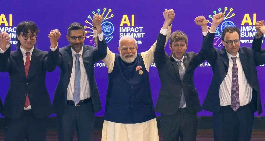 PM Modi unveils 'MANAV' vision, calls for AI democratisation