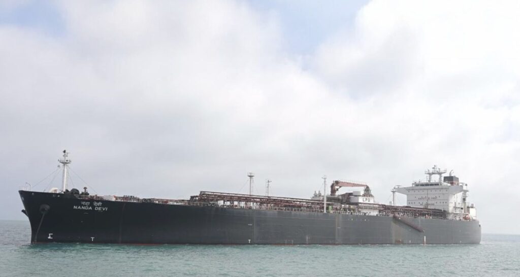Indian vessel Nanda Devi reaches Vadinar Port with 46,500 MT LPG