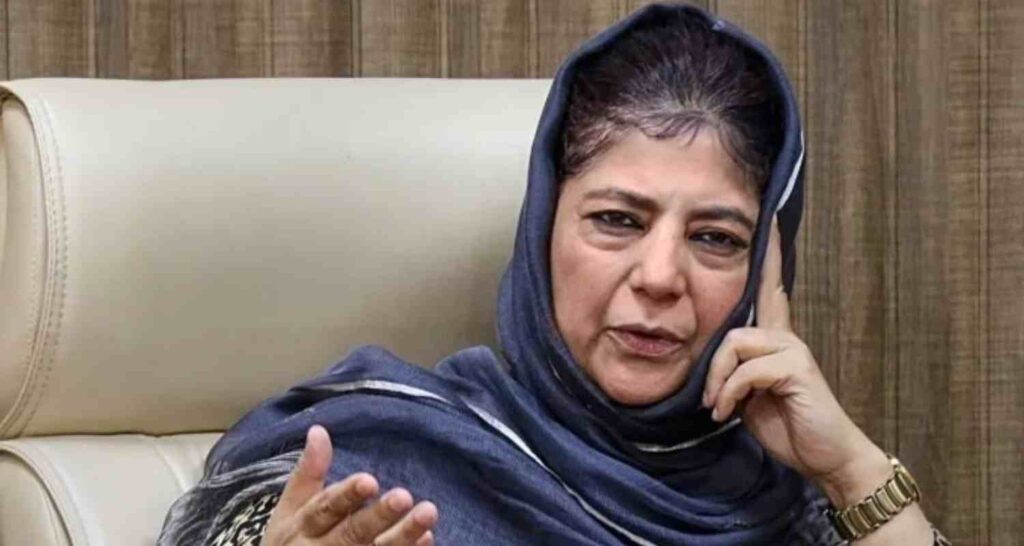 Mehbooba targets NC govt over rejection of pro-poor bills