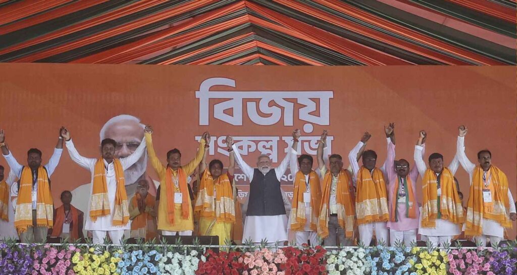 Modi targets TMC, pitches BJP ‘bharosa’ in Bengal