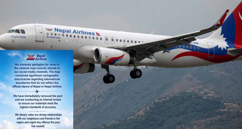 Nepal Airlines ‘sorry’ for showing J&K as part of Pakistan in map