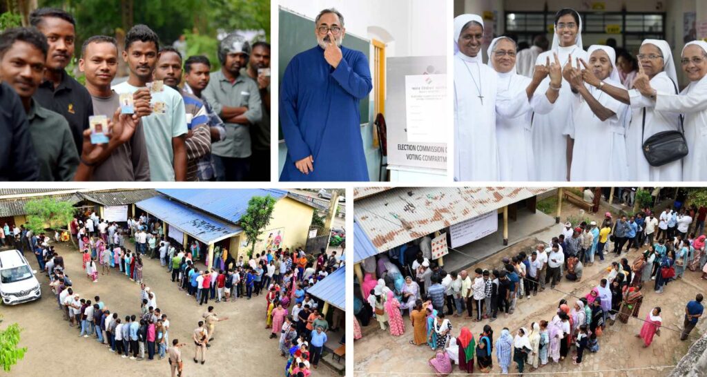 Polling starts in Kerala, Assam and Puducherry Polling begins in Kerala, Assam and Puducherry