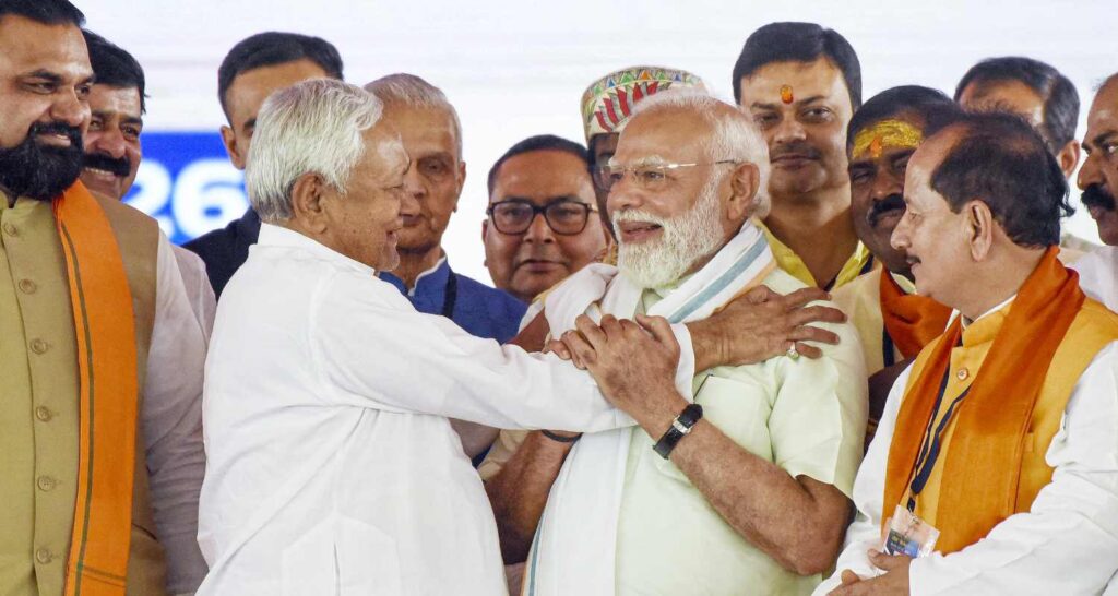 PM Modi attends Bihar Cabinet expansion; holds roadshow