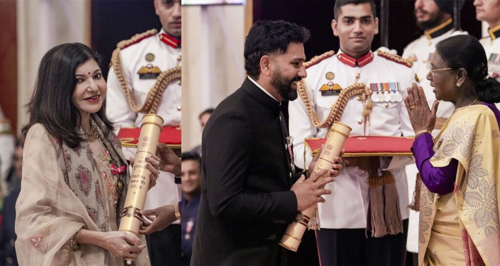 65 prominent personalities obtain Padma Awards 65 distinguished personalities receive Padma Awards