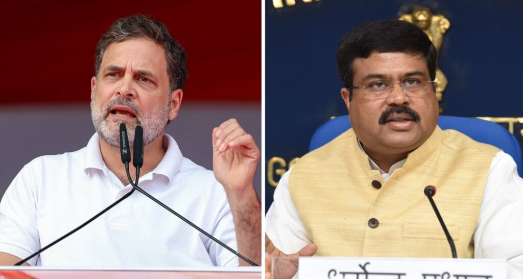 Rahul demands Pradhan’s apology, resignation over 'terrorist' rem...