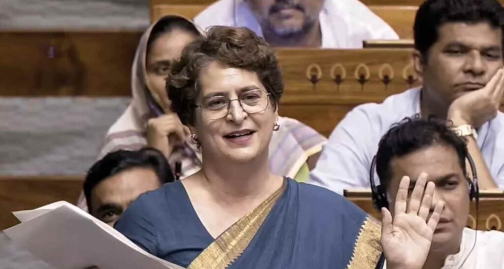 Priyanka defends remarks against Pralhad Joshi in Lok Sabha