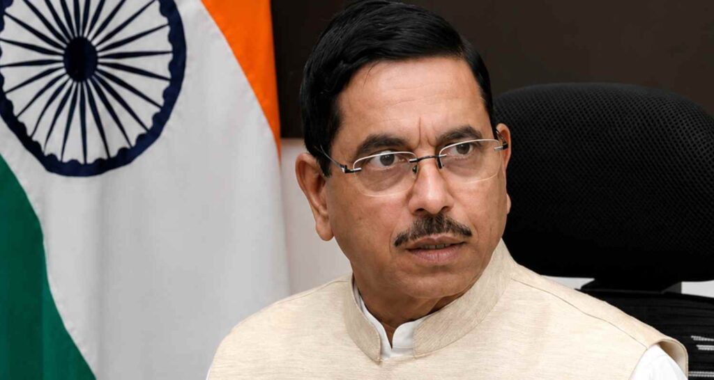 Pralhad Joshi named new Schooling minister after Pradhan quits Pralhad Joshi named new Education minister after Pradhan quits