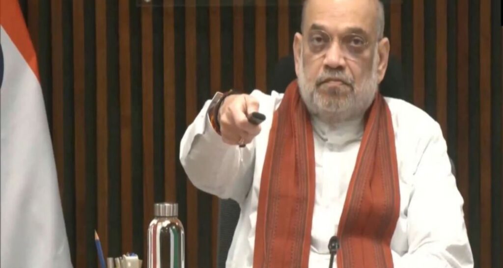 Union Home Minister Amit Shah on Wednesday spoke with the chief m...