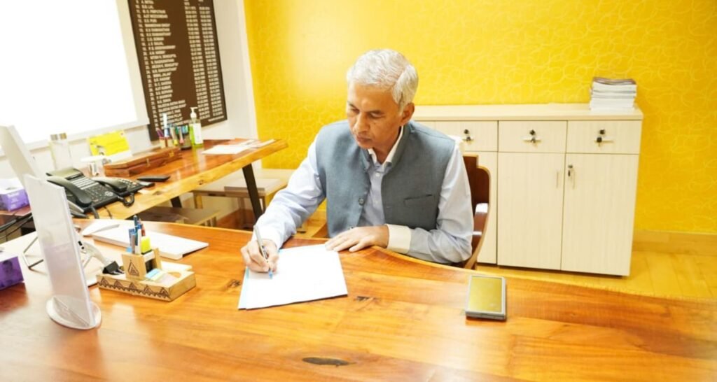 Senior IAS officer Anurag Jain on Monday took charge as the Chief...