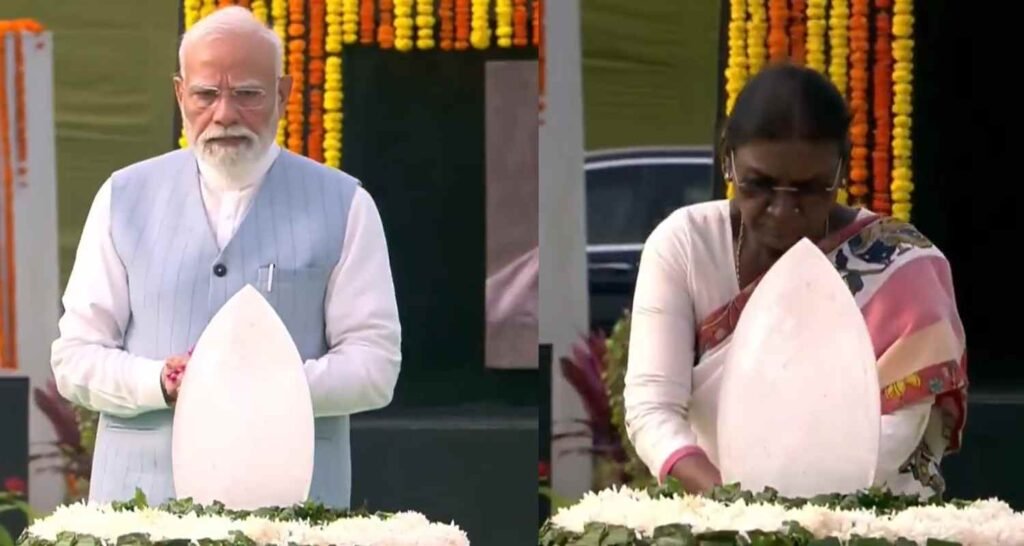 PM Modi, President Murmu pay tribute to Vajpayee on death anniver...