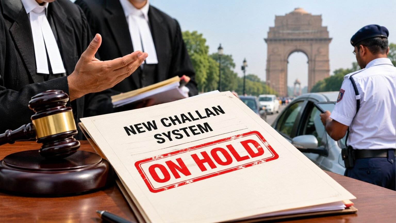 Delhi Govt Puts New Challan System on Hold After Lawyers’ Concern...