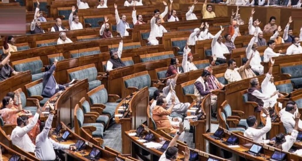 Lok Sabha clears 2 Expenses in 14 mins amid Oppn protests Lok Sabha clears 2 Bills in 14 minutes amid Oppn protests
