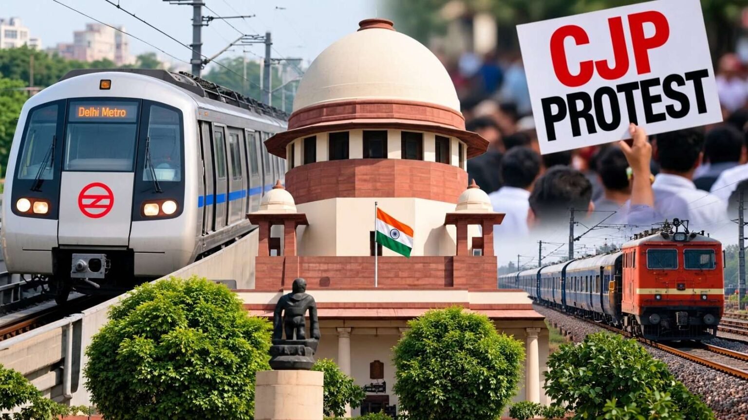 CJP Protest: SC Asks Centre to Reconsider Metro Curbs