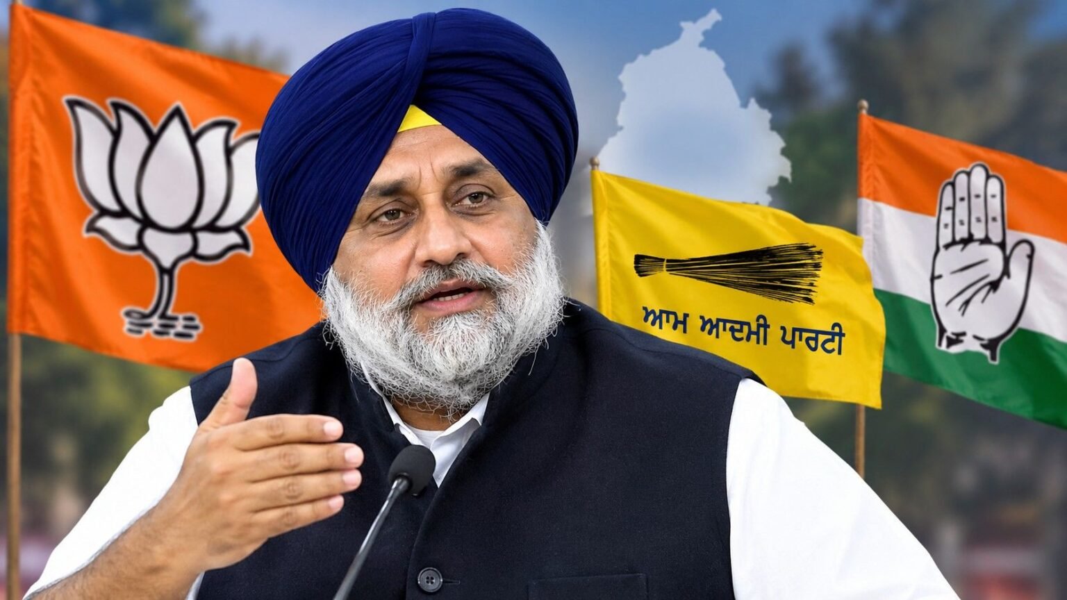 Sukhbir Badal Hints at BJP Alliance in Punjab, Names AAP and Congress as Rivals