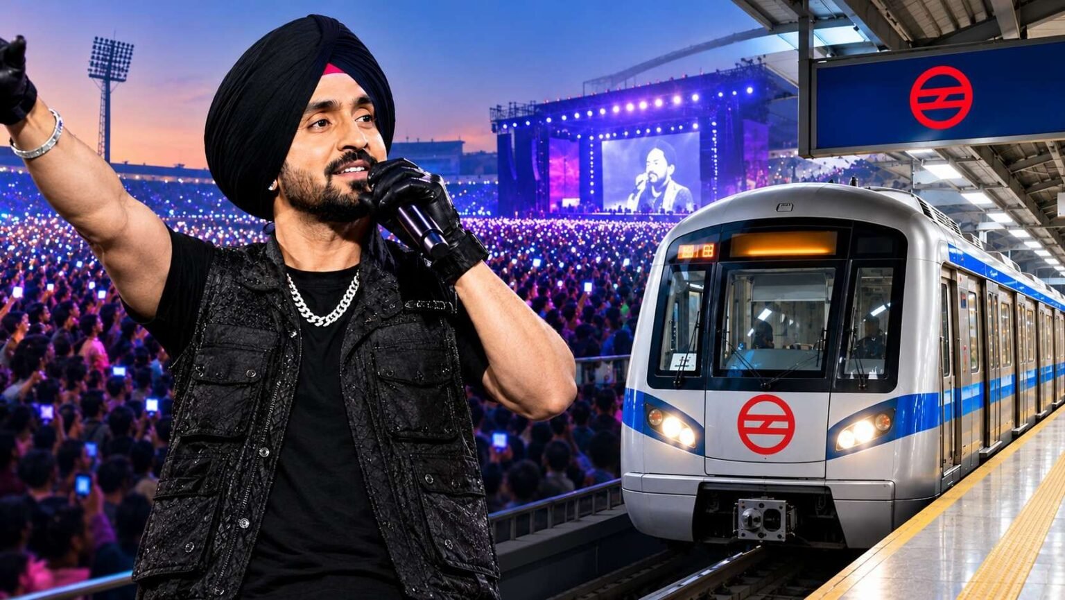 Diljit Dosanjh Delhi Concert: Metro to Run Till Midnight, Extra T...